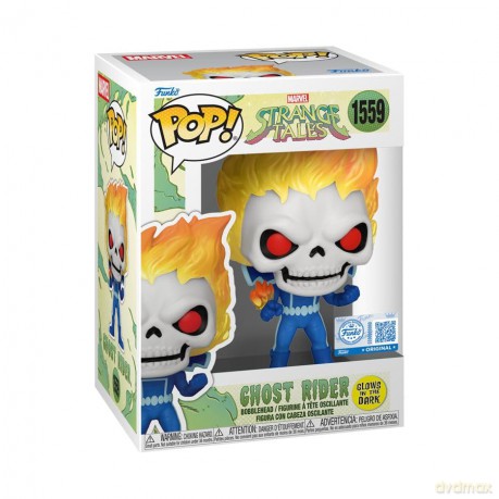 Funko Pop Marvel StrangeTales Ghost Rider Glows in The Dark Special Edition 1559 BobbleHead Vinyl Figure