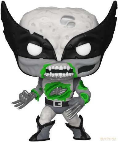 Funko Pop Marvel Zombies Wolverine BW Glows in The Dark Special Edition 662 Vinyl Figure