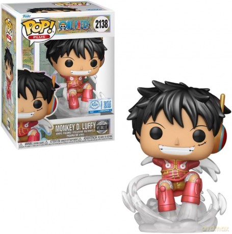 Funko Pop Plus One Piece Monkey DLuffy Egghead Metallic Special Edition 2138 Vinyl Figure