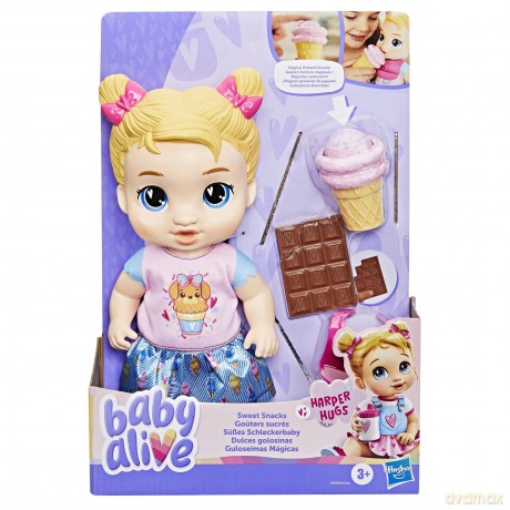 Hasbro Baby Alive Core Nurturing Dolls Sweet Snacks Harper G1449