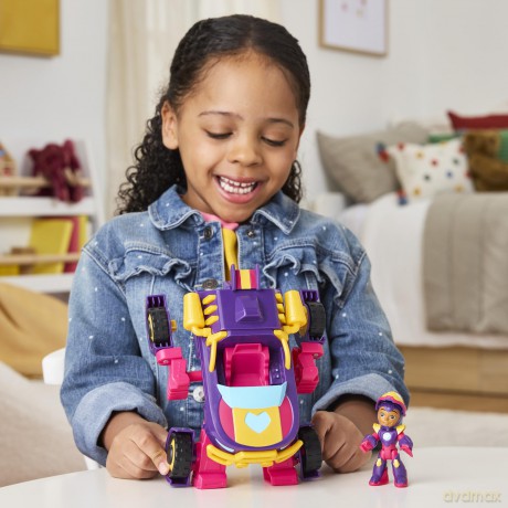 Hasbro Disney Jr Marvel Iron Man And His Awesome Friends Ironheart 2 in1 Mech Suit Vehicle G1476