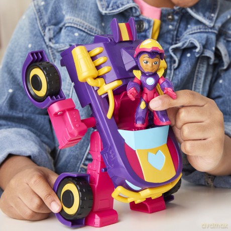 Hasbro Disney Jr Marvel Iron Man And His Awesome Friends Ironheart 2 in1 Mech Suit Vehicle G1476