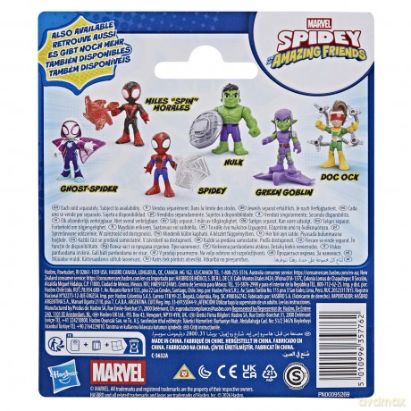 Hasbro Disney Jr Marvel Spidey And His Amazing Friends Miles Spin Morales 3 Figure G1459