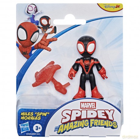 Hasbro Disney Jr Marvel Spidey And His Amazing Friends Miles Spin Morales 3 Figure G1459