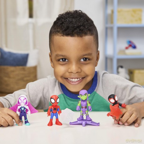 Hasbro Disney Jr Marvel Spidey And His Amazing Friends Miles Spin Morales 3 Figure G1459