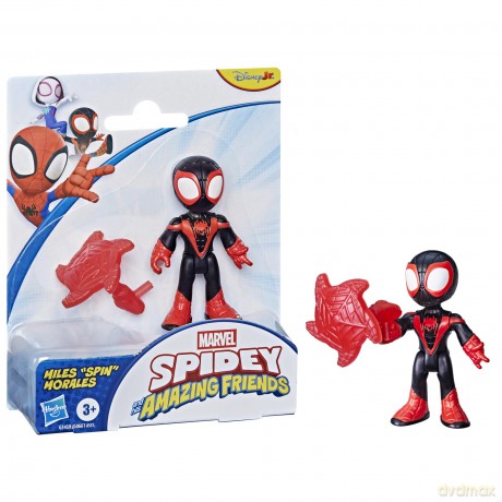 Hasbro Disney Jr Marvel Spidey And His Amazing Friends Miles Spin Morales 3 Figure G1459