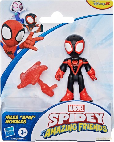 Hasbro Disney Jr Marvel Spidey And His Amazing Friends Miles Spin Morales 3 Figure G1459