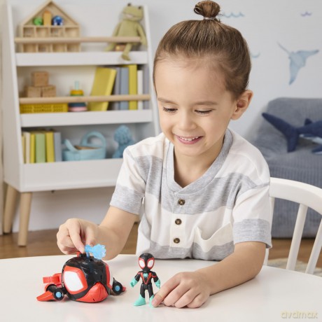 Hasbro Disney Jr Marvel Spidey And His Amazing Friends Waterwebs Spin Dolphin Figure Vehicle G1465