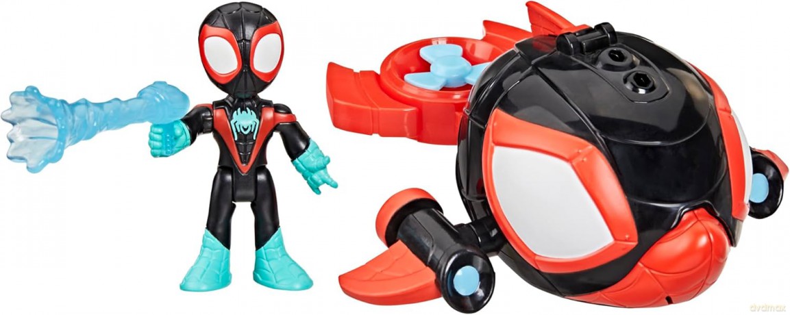 Hasbro Disney Jr Marvel Spidey And His Amazing Friends Waterwebs Spin Dolphin Figure Vehicle G1465