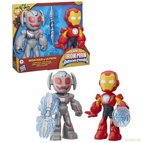 Hasbro Marvel Iron Man His Awesome Friends Iron Man Ultron Clash Pack G1995
