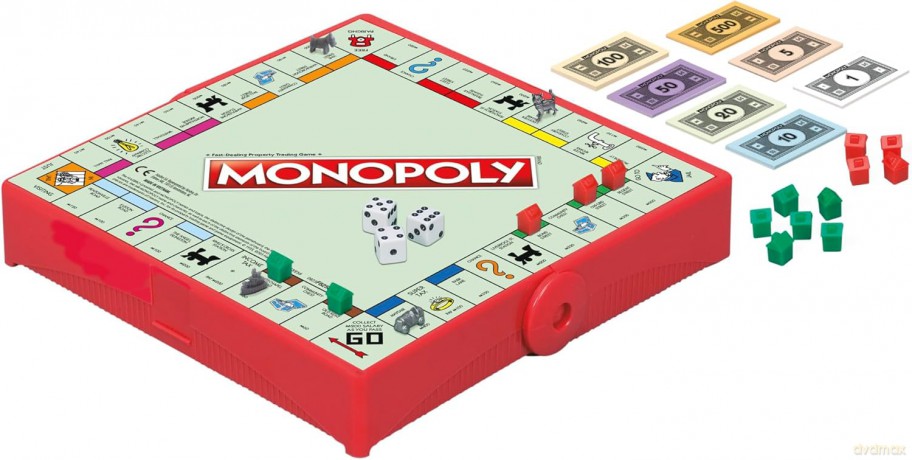 Hasbro Monopoly Grab and Go Board Game English Language F8256