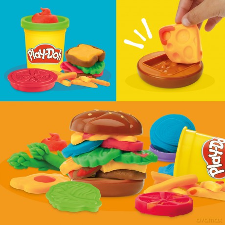 Hasbro PlayDoh Doh More Food Shapes Grill Fun Playset G1614
