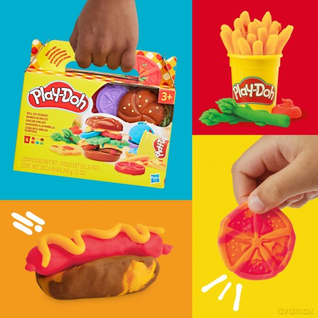 Hasbro PlayDoh Doh More Food Shapes Grill Fun Playset G1614
