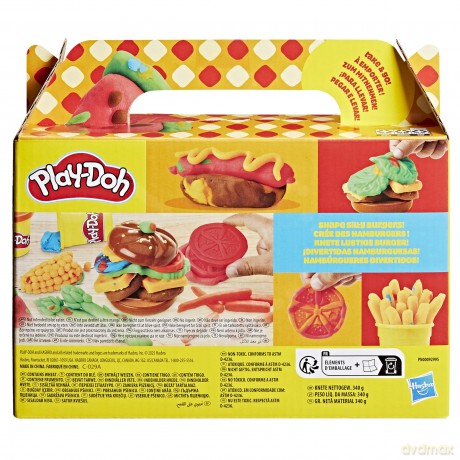 Hasbro PlayDoh Doh More Food Shapes Grill Fun Playset G1614