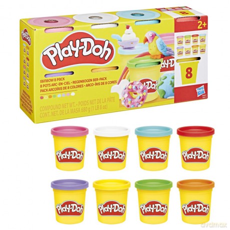Hasbro PlayDoh Doh More Rainbow 8 Pack G0691