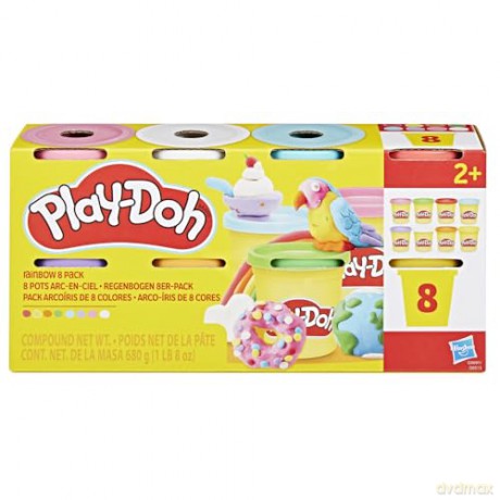 Hasbro PlayDoh Doh More Rainbow 8 Pack G0691