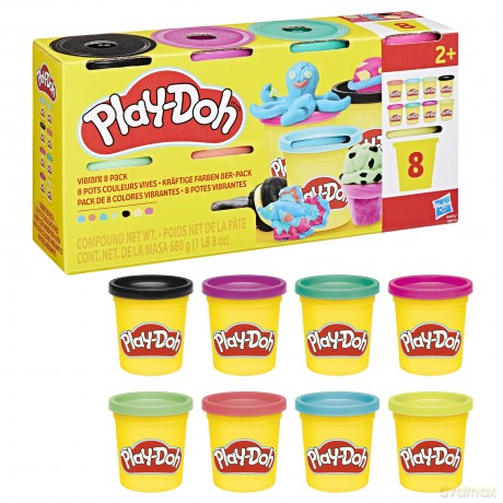 Hasbro PlayDoh Doh More Vibrant 8 Pack G0692