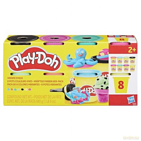 Hasbro PlayDoh Doh More Vibrant 8 Pack G0692