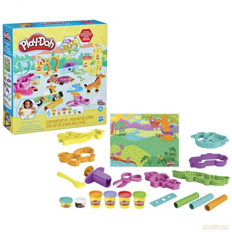 Hasbro PlayDoh Wild Animals Toolset F7213