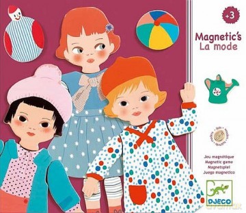 Magnetyczna drewniana układanka - Moda