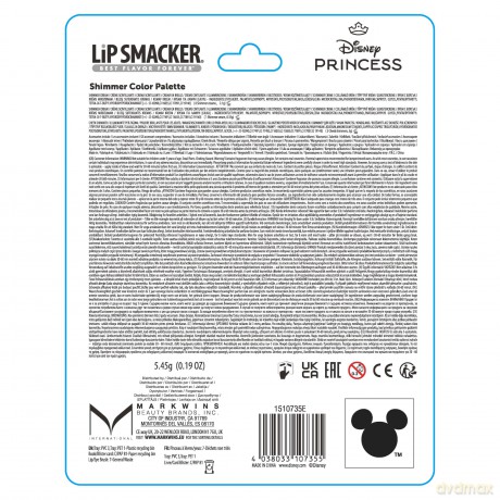Lip Smacker Disney Princess Shimmer Color Palette 1510735E