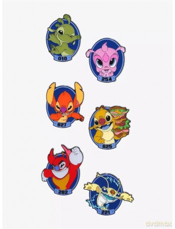 Loungefly Disney Stitch Experiments Mystery Pins WDPN3998