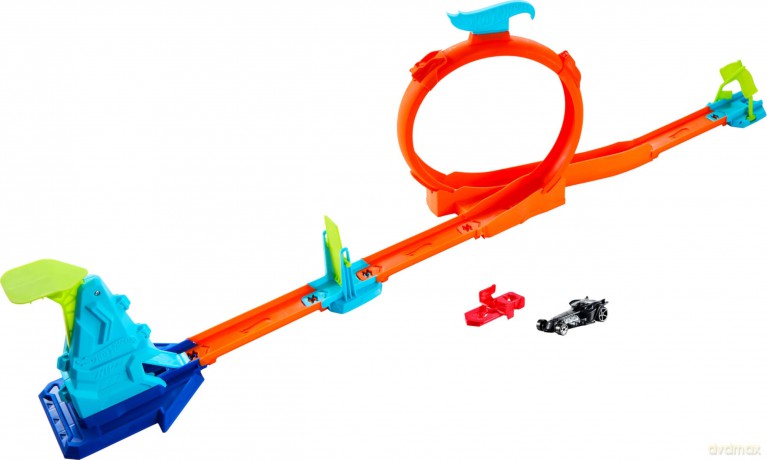 Mattel Hot Wheels Speed Snap Stunt Tracks Slam Jump Challenge Playset JHK78