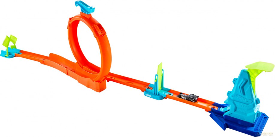 Mattel Hot Wheels Speed Snap Stunt Tracks Slam Jump Challenge Playset JHK78