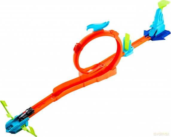 Mattel Hot Wheels Speed Snap Stunt Tracks Slam Jump Challenge Playset JHK78