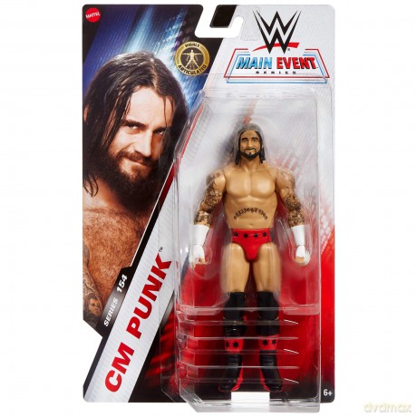 Mattel WWE Main Event Figures WWE Main Event Series Cm Punk Act JCV44