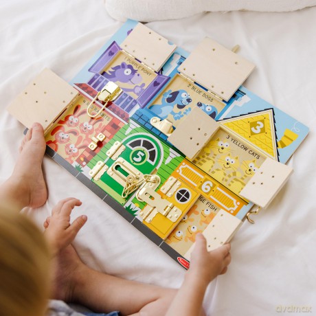 Melissa Doug Bloackables Latches Board Game 6075185