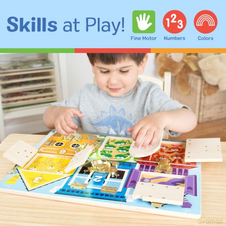 Melissa Doug Bloackables Latches Board Game 6075185