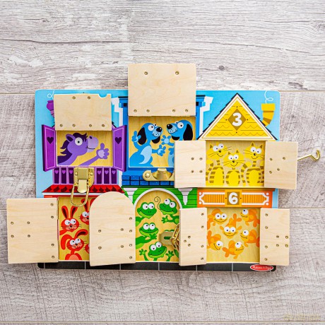 Melissa Doug Bloackables Latches Board Game 6075185