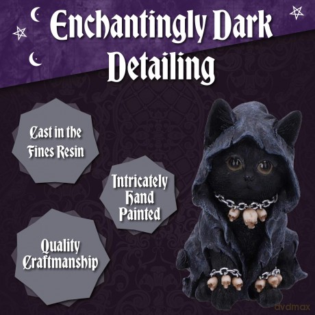 Nemesis Now Adult Gothic Reapers Feline Figure 16cm
