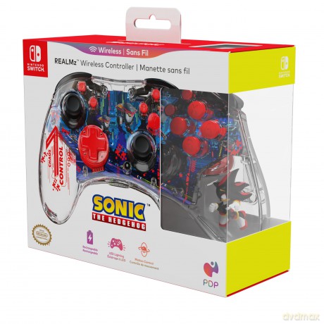 PDP REALMz Plus Wireless Controller Sonic Shadow ARK For Switch