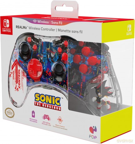 PDP REALMz Plus Wireless Controller Sonic Shadow ARK For Switch