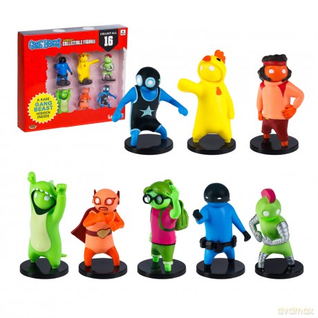 PMI Gang Beasts Collectible Figures 8 Pack Deluxe Box including 2 rare hidden characters S1 Random GB2070
