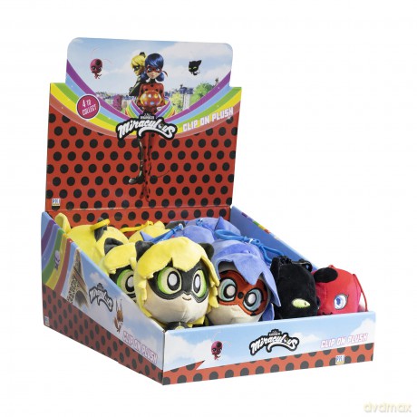 PMI Miraculous Clip On Plush Characters S1 Random MLB7004