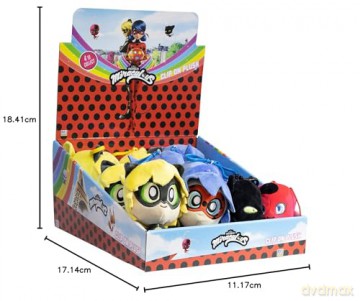 PMI Miraculous Clip On Plush Characters S1 Random MLB7004