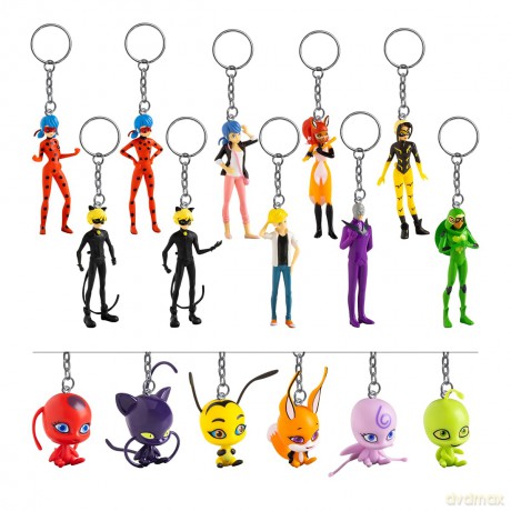 PMI Miraculous Figural Keychain 1 Pack S1 Random MLB8010