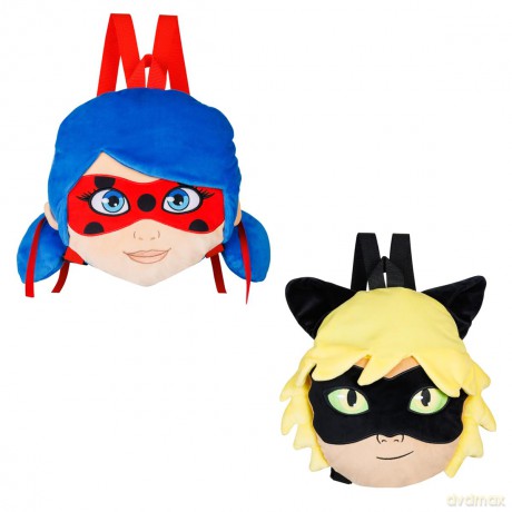 PMI Miraculous Plush Backpacks 30cm Random2 characters to collectLady BugBlackCat Noar MLB7008