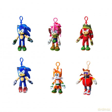 PMI Sonic Prime Clip On Plush Character 15cm S1 Random SON7004