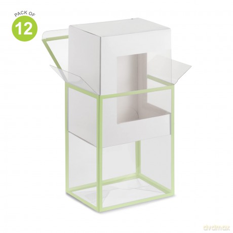 Protective Case 05mm thickness for Funko POP Figures 4 12pcs Pack Shrink Wrap Glow in the Dark Green