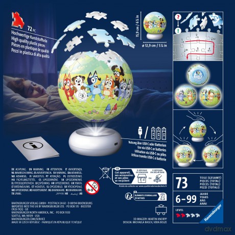 Ravensburger 3D Puzzle Nightlight Bluey 12008060