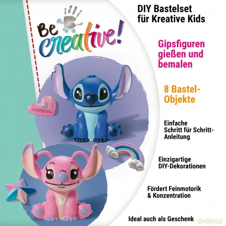 Ravensburger Disney Be Creative DIY Stitch Angel Figures 23877
