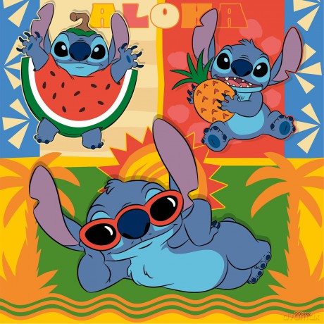 Ravensburger Disney Puzzle Stitch Aloha 3x49 pcs 12004114