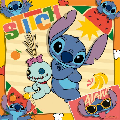 Ravensburger Disney Puzzle Stitch Aloha 3x49 pcs 12004114