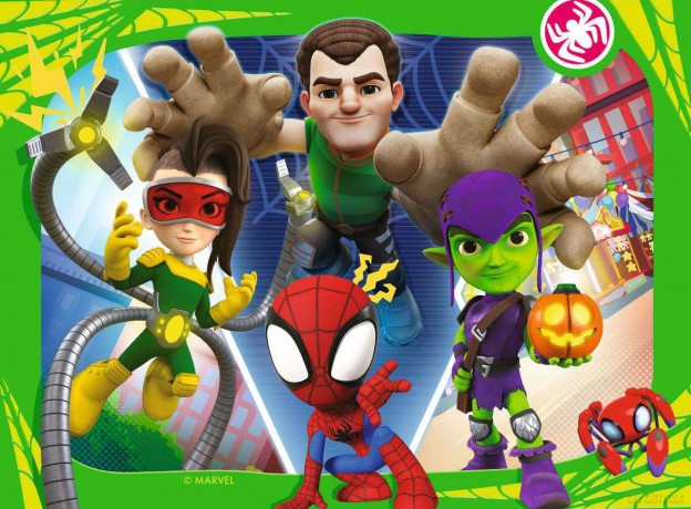 Ravensburger Marvel Puzzle Spidey and his Amazing Friends Its Spidey Time 4in1 12001064