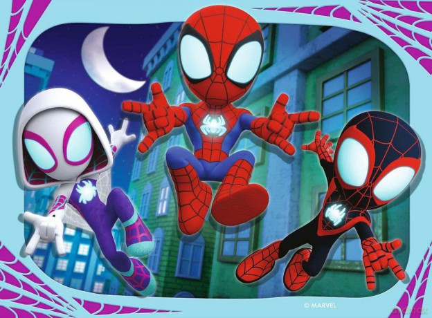 Ravensburger Marvel Puzzle Spidey and his Amazing Friends Its Spidey Time 4in1 12001064