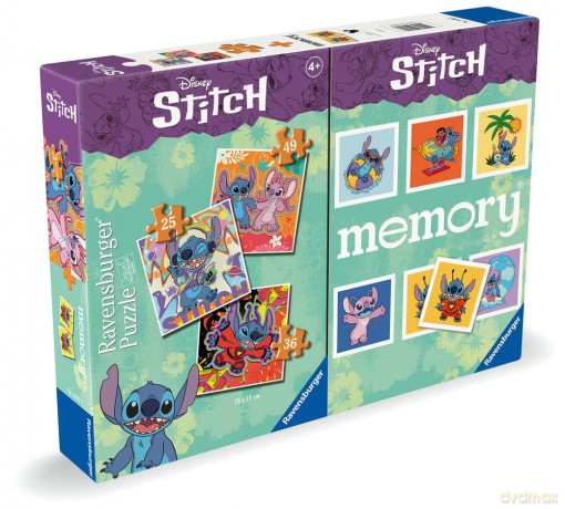 Ravensburger Memory 3 Puzzle Disney Stitch 24695